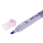 Набор текстовыделителей "Кошки-лапки" 6шт. 2-х сторонние, неон+пастель