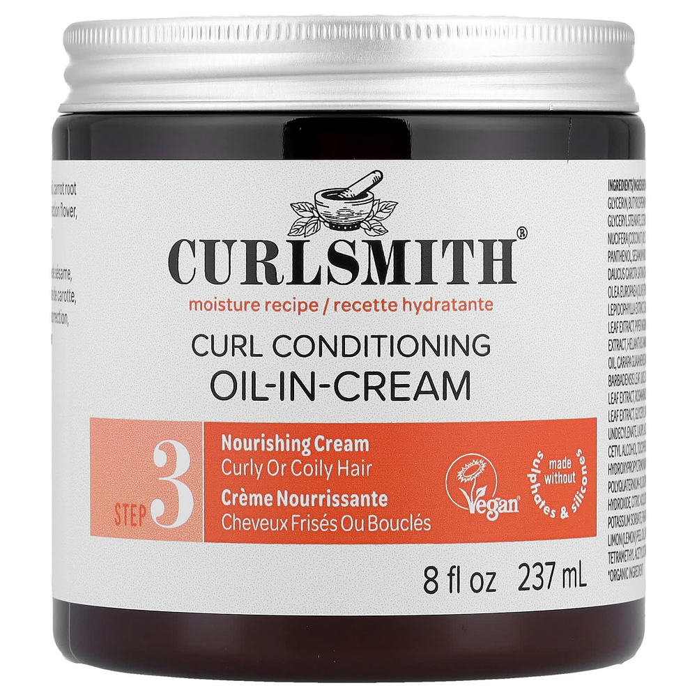 Curlsmith, масло-крем для кудрей, для вьющихся и кудрявых волос, 237 мл (8 жидк. унций)