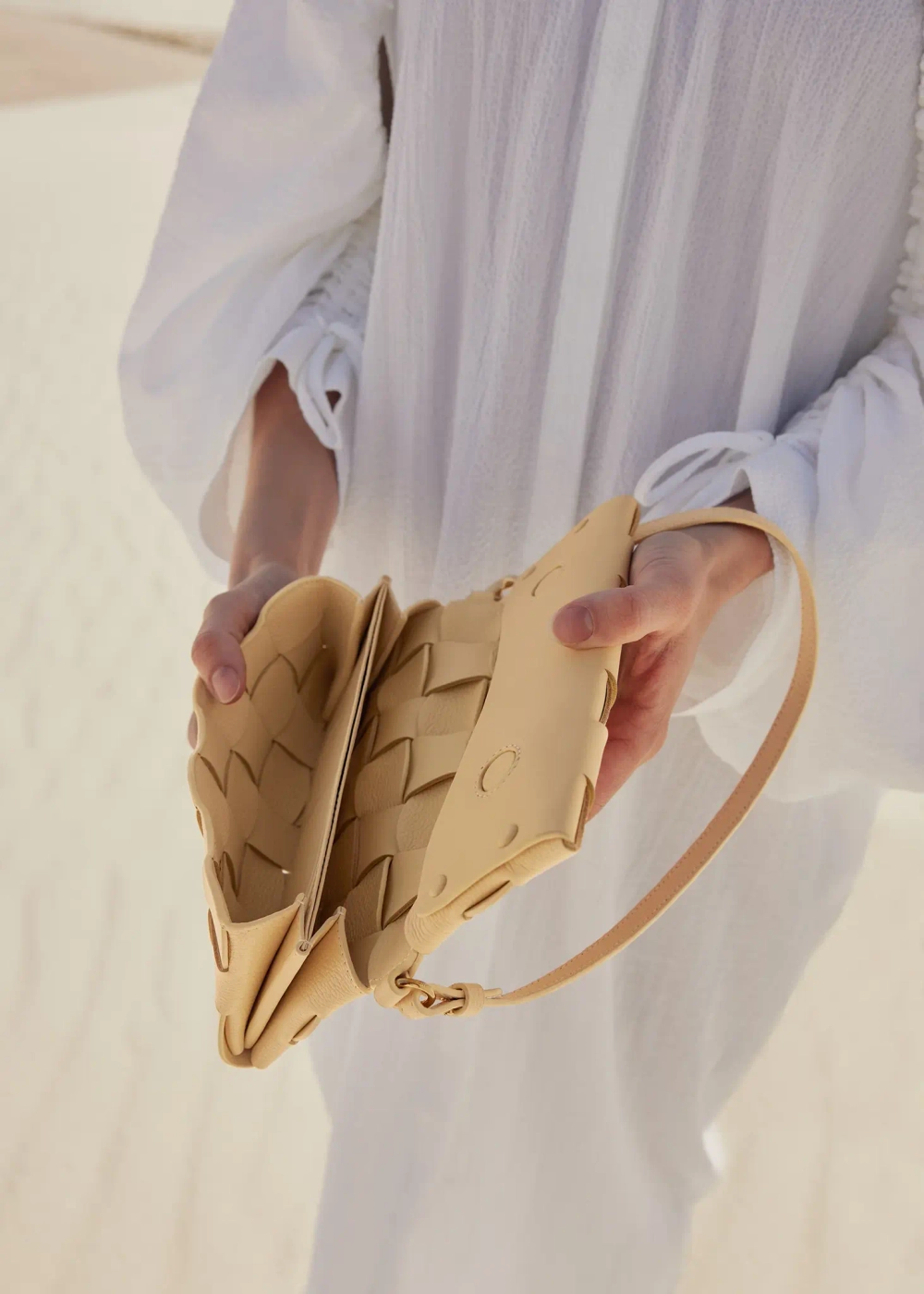 POLENE СУМКА NEITI, СВЕТЛО-ЖЕЛТЫЙ