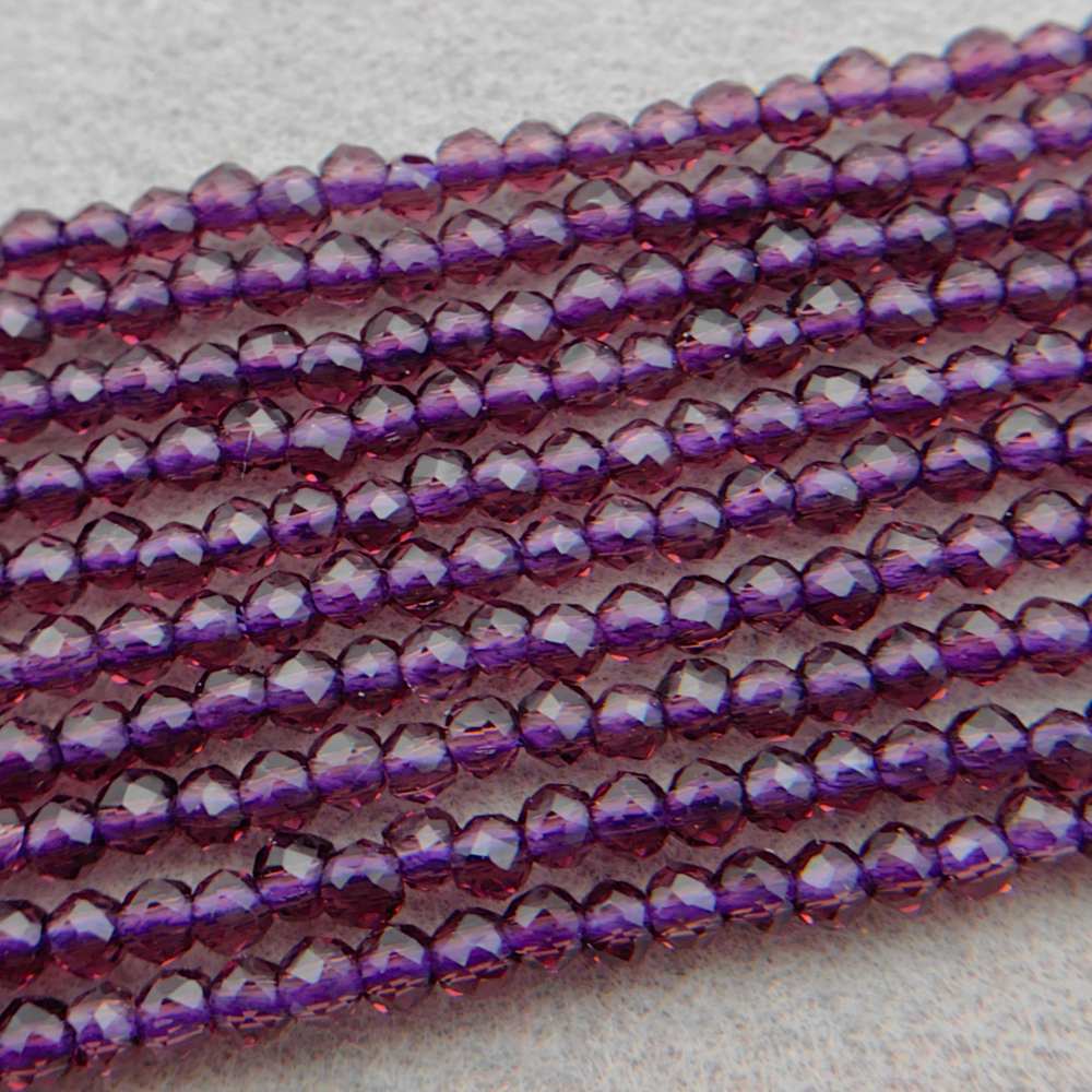 Бусины граненые, Amethyst