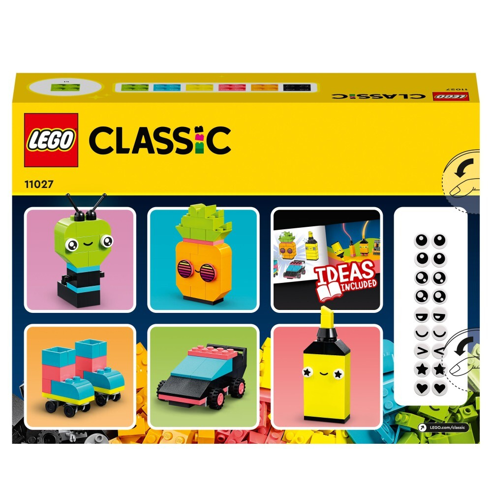 LEGO Classic — Творческая игра с неоновыми цветами 11027