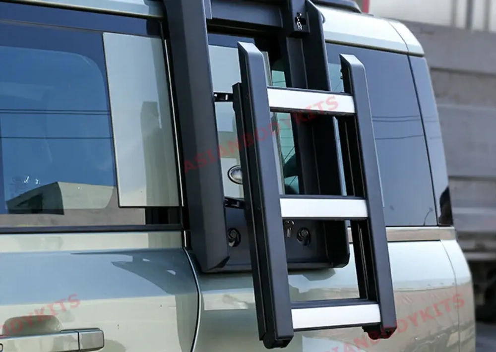 Выдвижная лестница на крышу для Land Rover Defender L663 2020+ Лэнд Ровер Дефендер