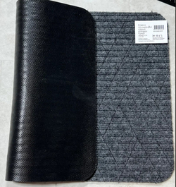 Коврик придверный влаговпитывающий Мерседес Лазер без канта черный