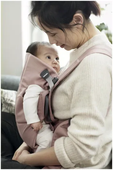 Эргорюкзак BabyBjorn Mini Cotton, pink