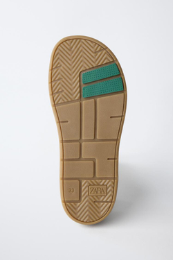 ZARA КОЖАНЫЕ КРОССОВКИ BAREFOOT, БЕЛЫЙ