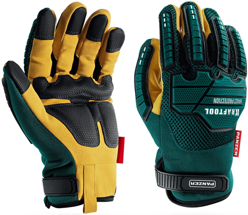 Перчатки противоударные с накладками на пальцах 11298