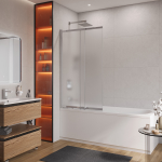 Шторка на ванну Cezares SLIDER-VF-11-100/150-P-Cr