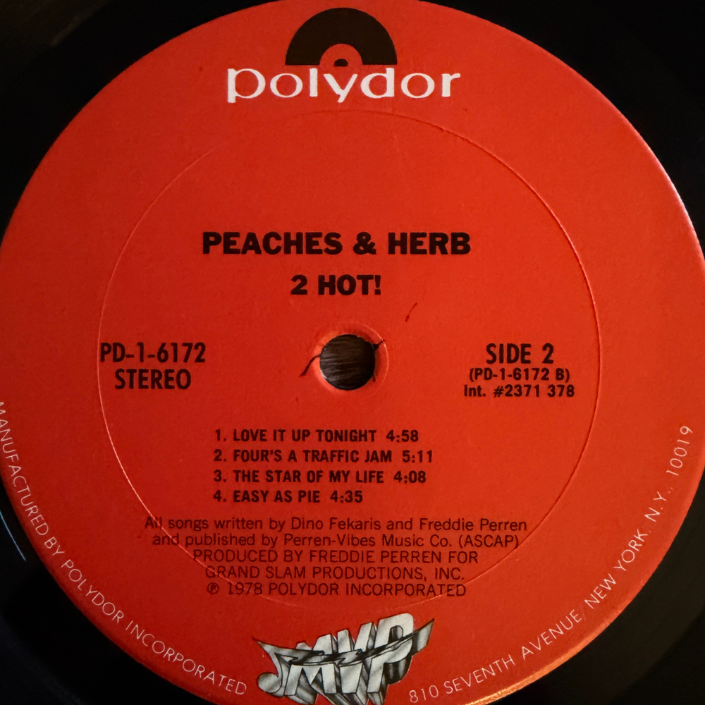 Виниловая пластинка Peaches & Herb ‎– 2 Hot!LP
