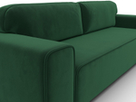 Диван прямой Лига-029, ВЕЛЮР Зеленый