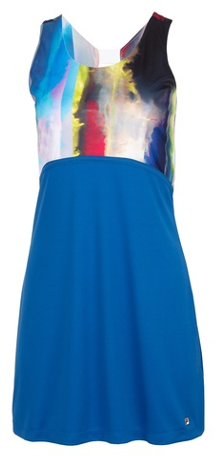 Теннисное платье Fila Dress Fleur - blue lolite/white