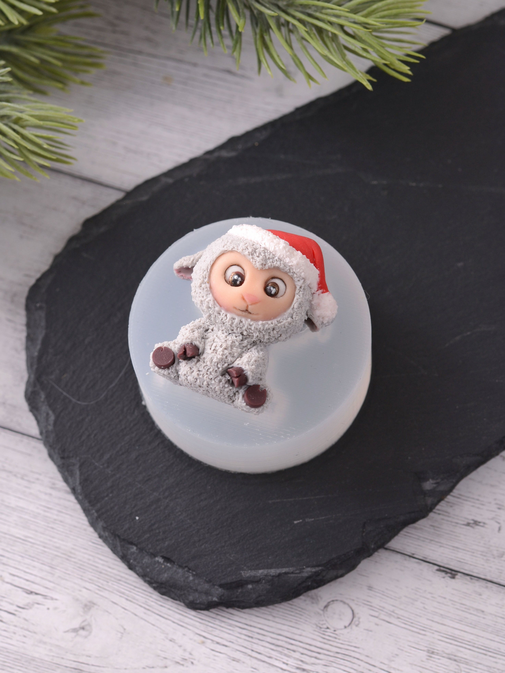 Силиконовый молд "Овечка" #4