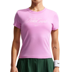 Женская теннисная футболка Nike Court Heritage Tennis - light magenta/pink foam
