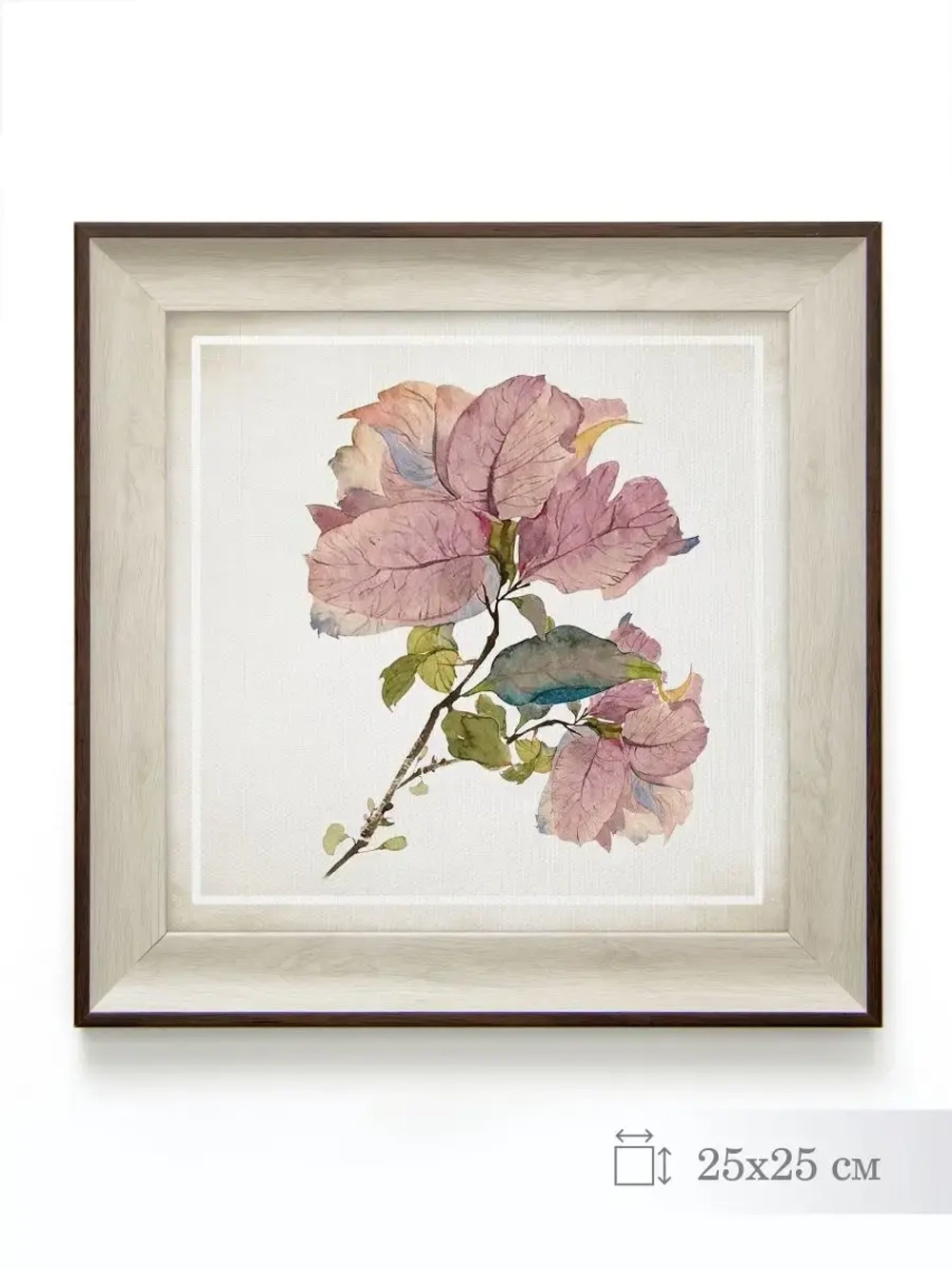 Картина на натуральном холсте "Весенний прованс" 25*25 см