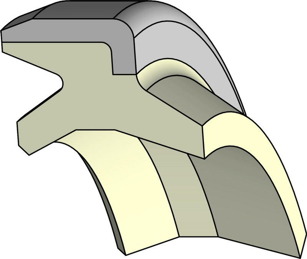 A207-115 PU Грязесъёмник штока армированный 115-131-9/12