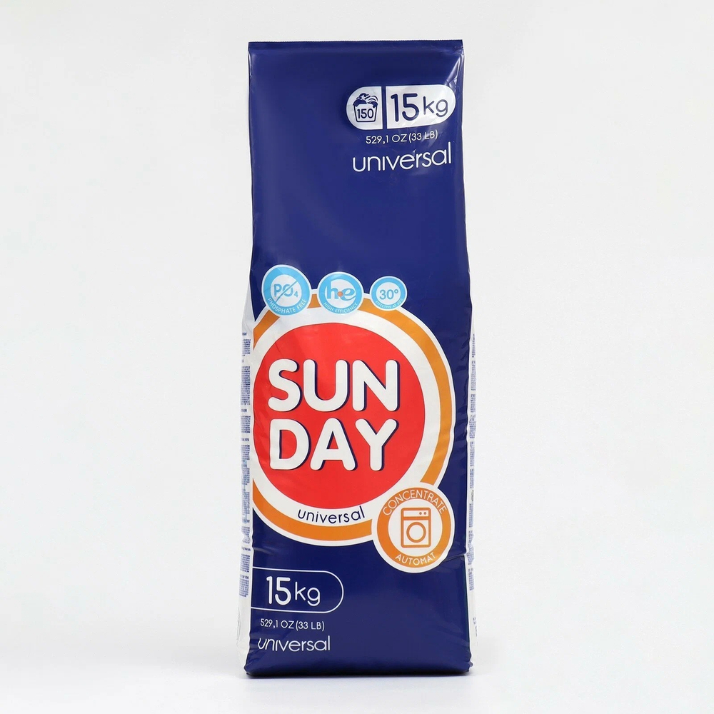 SUNDAY 15 КГ ПОРОШОК АВТ УНИВЕРСАЛЬНЫЙ
