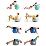 Фитбол Sportage 65 см 800гр с насосом, зеленый