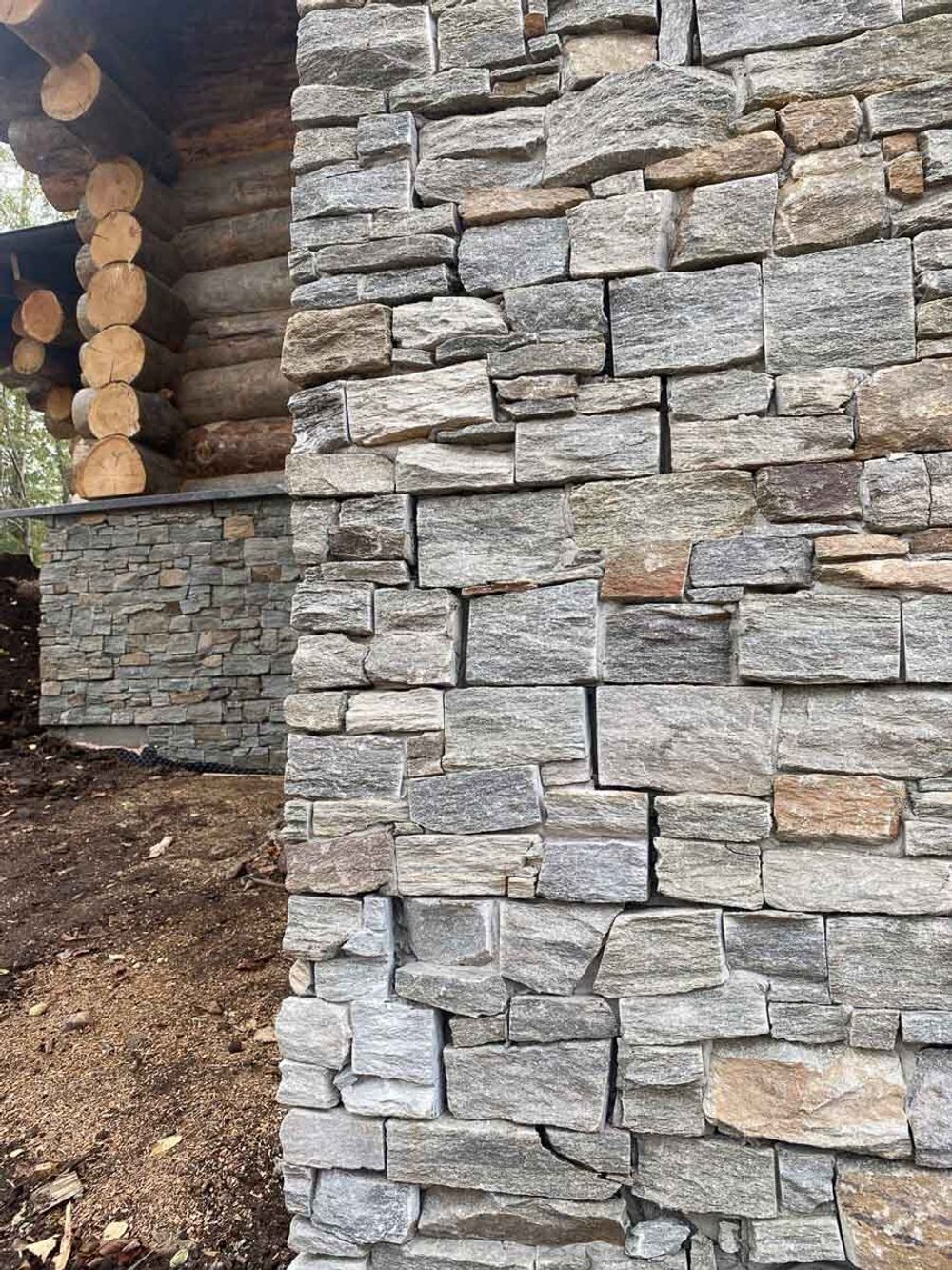 Натуральный камень Кварцит серо-зеленый Pharaon 200x550x20-40 Грубый камень