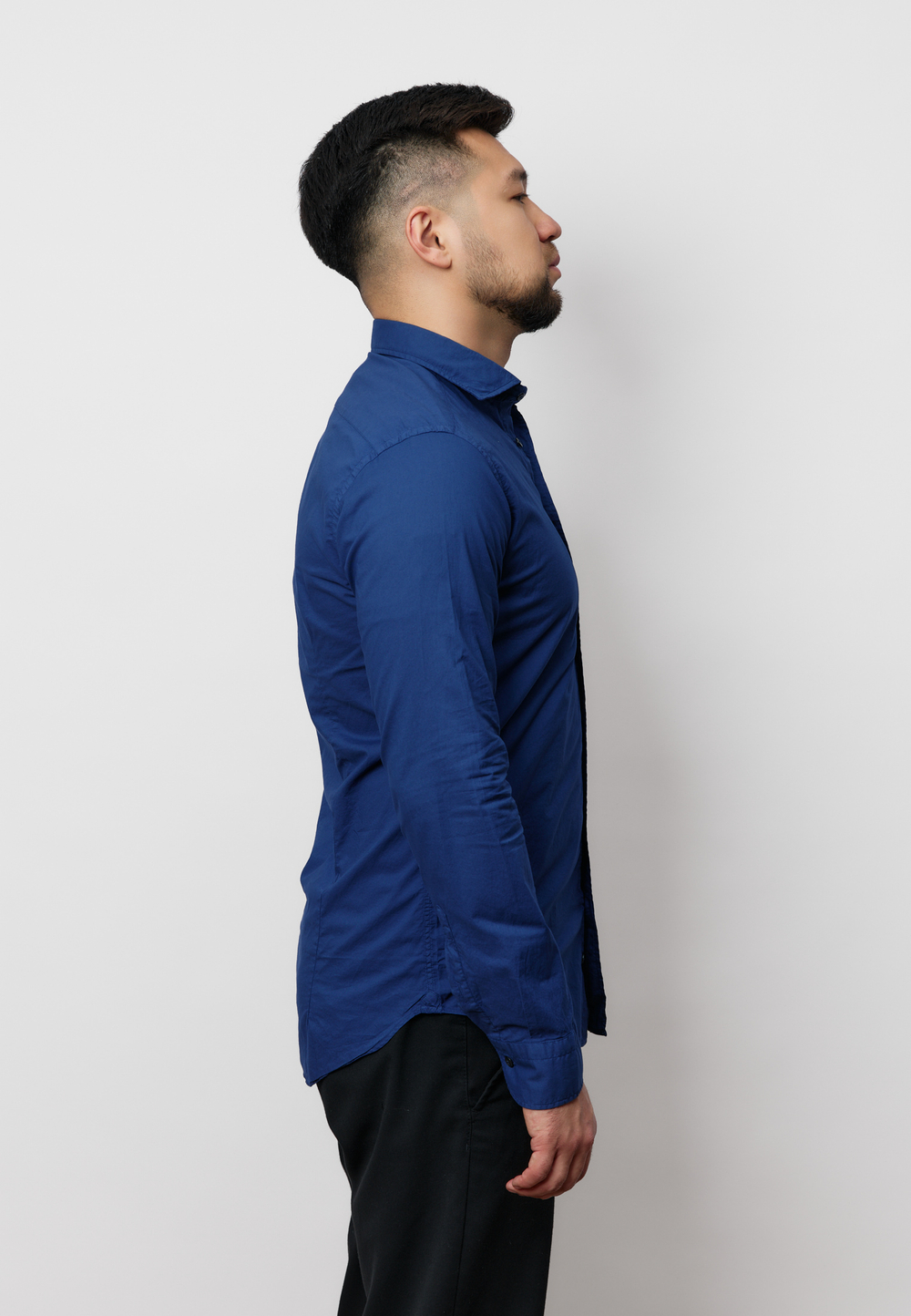 Рубашка мужская CASUAL DARK BLUE