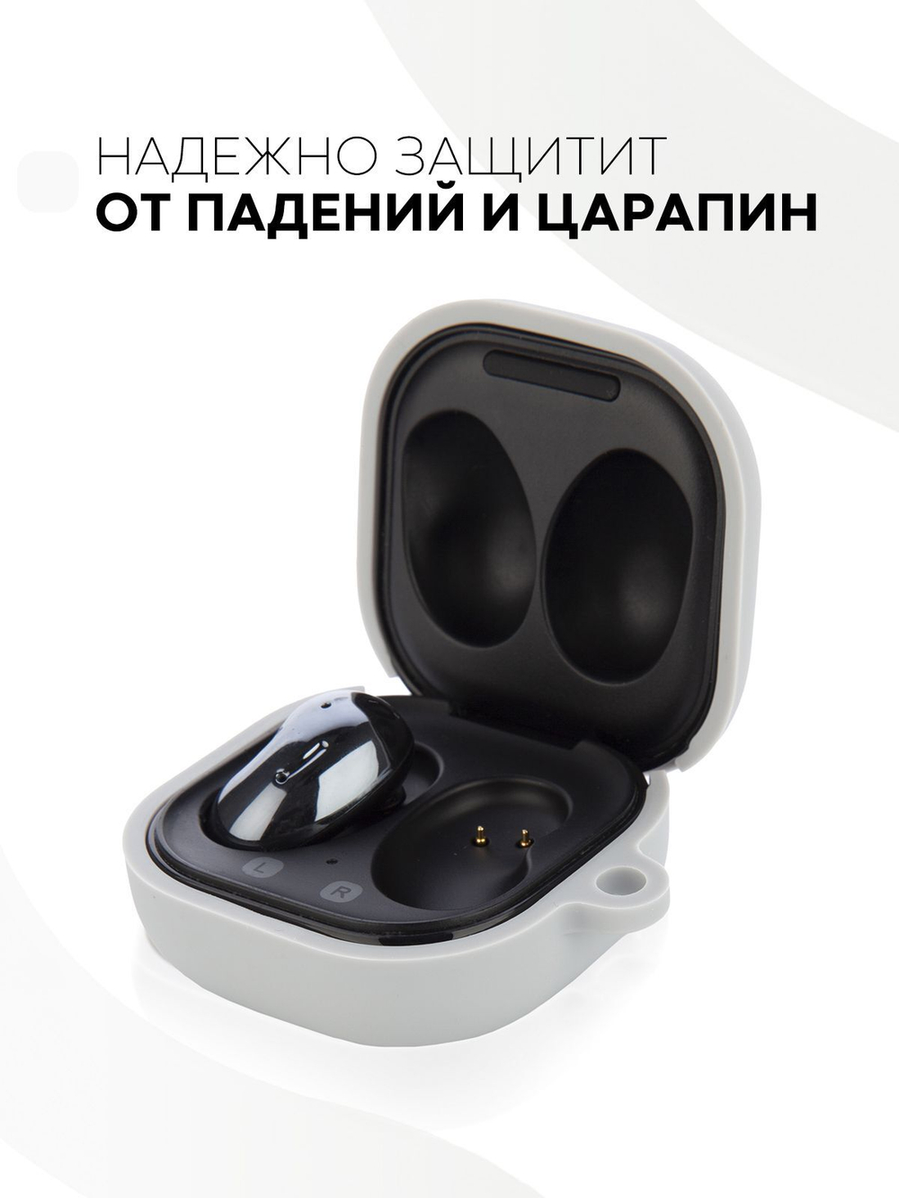 Чехол КАРТОФАН для Samsung Galaxy Buds 2;Samsung Galaxy Buds Live;Samsung Galaxy Buds Pro оптом (арт. SS-BUDS-LIVE-GREY)