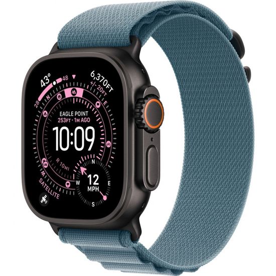 Умные часы Apple Watch Ultra 3 49 мм Black Titanium Alpine Loop Голубой