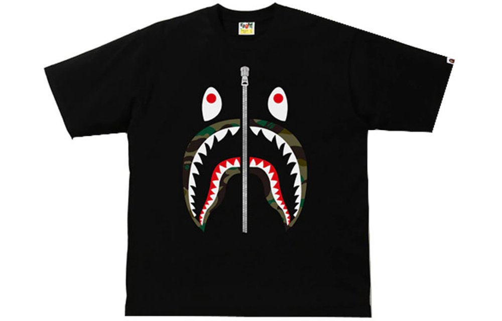 A Bathing Ape 1st Camo Shark Tee Ss22 черный коричневый