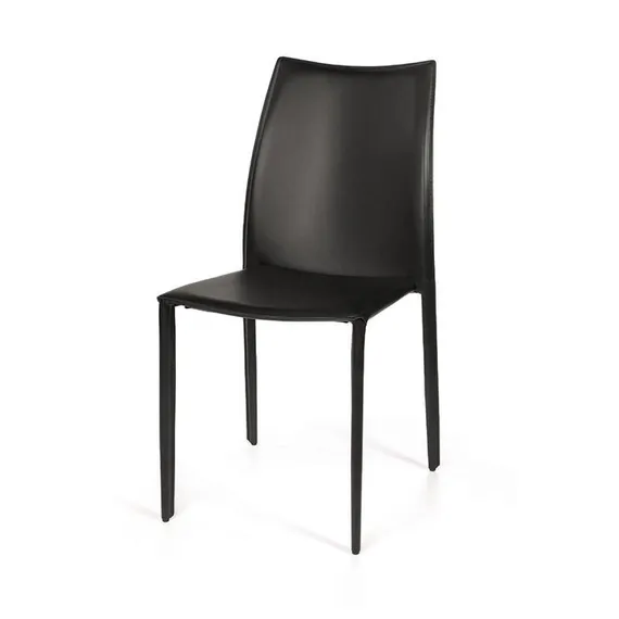 Стул Rolf черная кожа