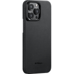 Чехол iPhone 15 Plus Pitaka MagEZ Case 4 Aramid Fiber 1500D (черный/серый)