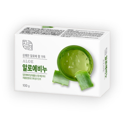Мыло Mukunghwa Fresh Aloe, для всех типов кожи, с экстрактом алоэ, 100г