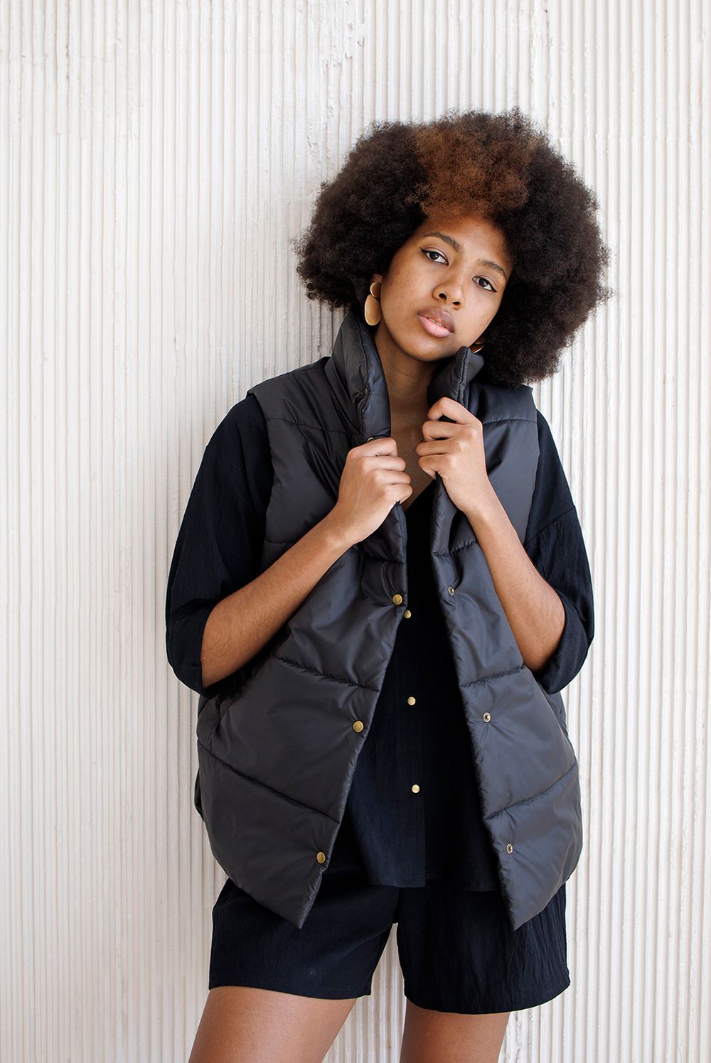 Жилет ko-ko-ko женский утеплённый черный