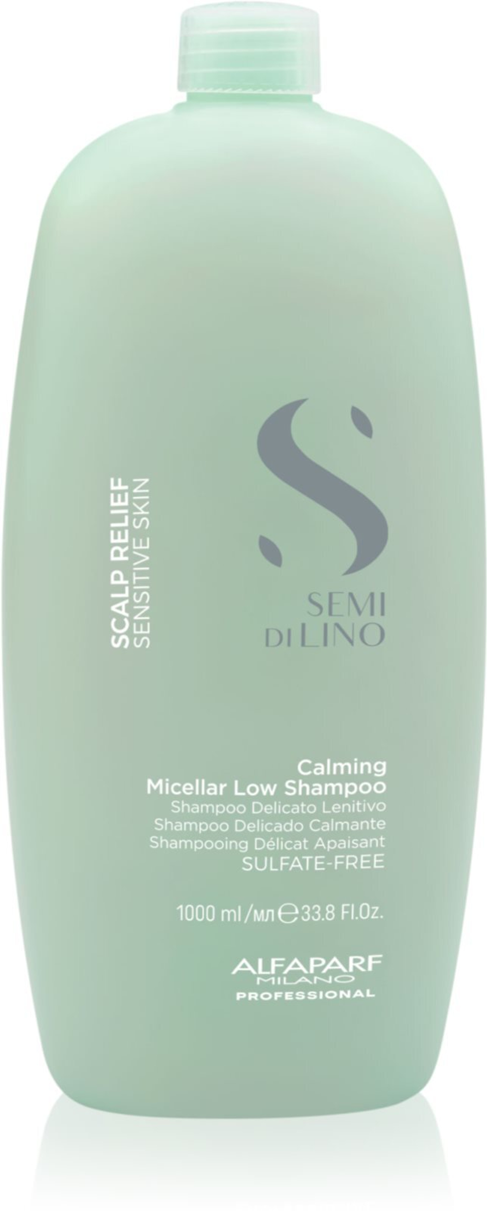 Alfaparf Milano Semi Di Lino Scalp Relief - успокаивающий шампунь для чувствительной кожи /   1000  ml  / GTIN 8022297096636