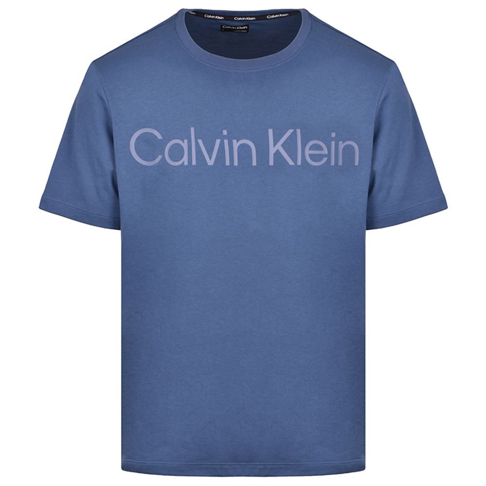 Мужская теннисная футболка Calvin Klein PW SS T-shirt - cвискоза blue