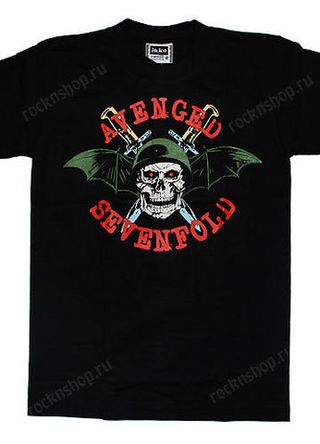 Футболка Avenged Sevenfold Череп в шлеме
