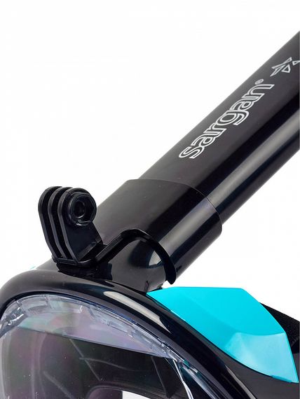 Маска полнолицевая Sargan Планета океан 2.0 черный/черный/бирюзовый