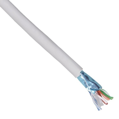 Кабель витая пара экранированный F/UTP 4х2х23AWG cat 6 solid серый [305м] ITK (провод для интернета) LC1-C604-311