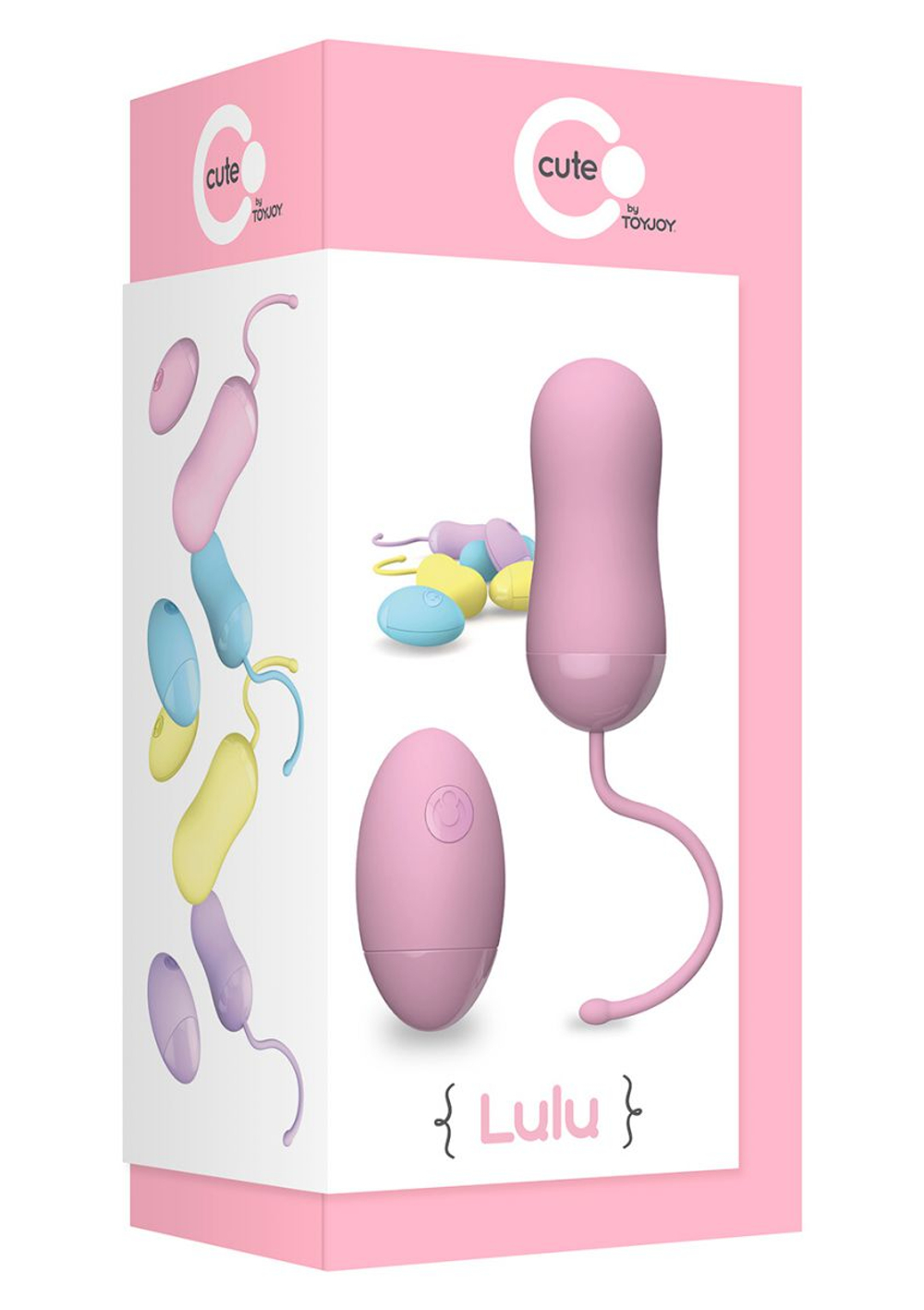 Розовое виброяйцо LULU WIRELESS REMOTE EGG с пультом ДУ