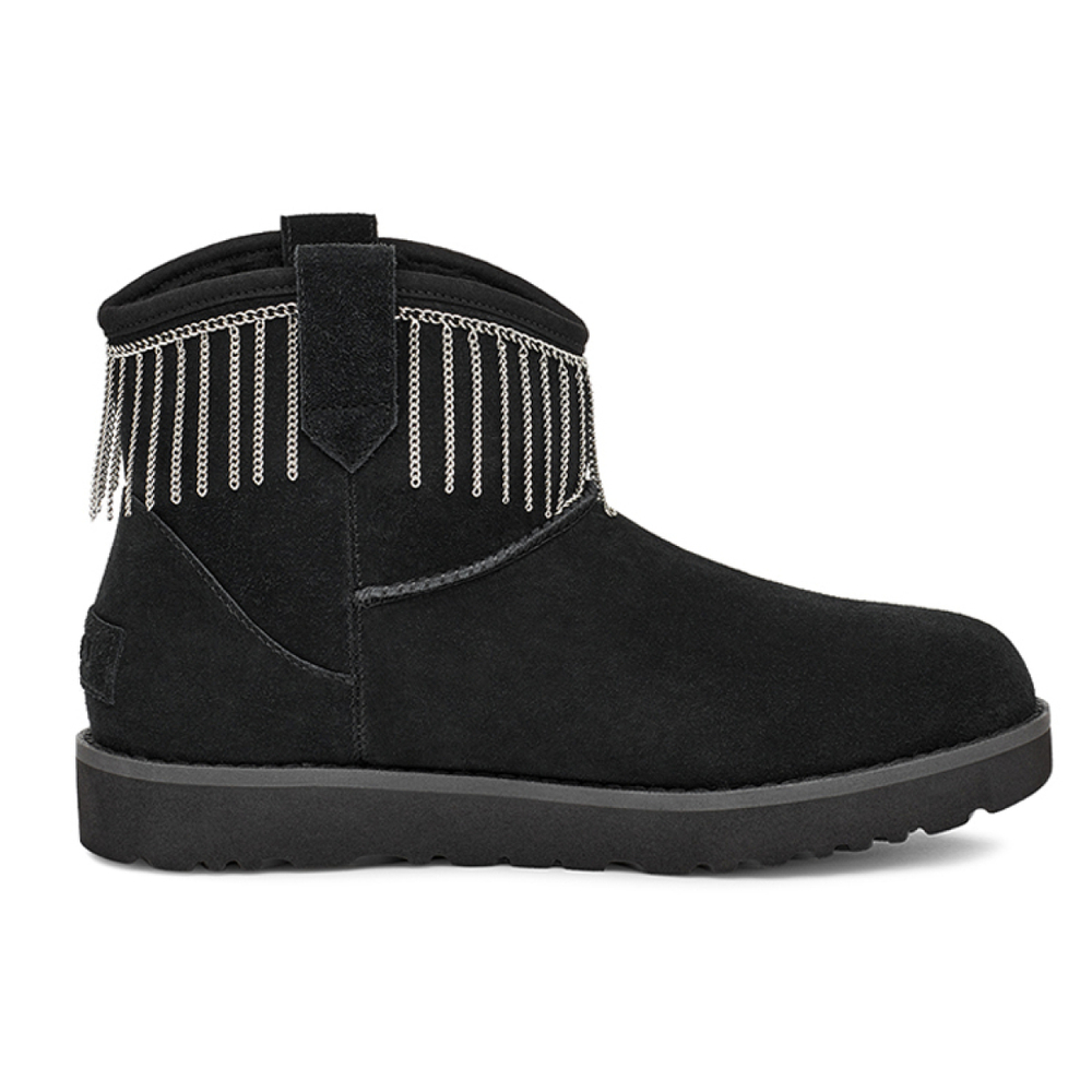 Сапоги UGG CLASSIC MINI Fringe, 1127454-BLK