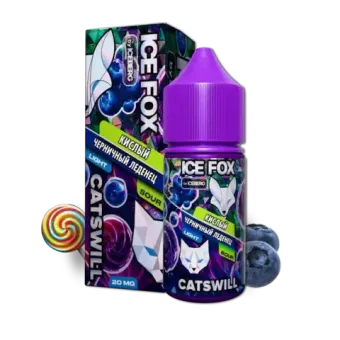 Жидкость ICE FOX & CATSWILL SOUR Salt 2% STRONG 30 ml - КИСЛЫЙ ЧЕРНИЧНЫЙ ЛЕДЕНЕЦ