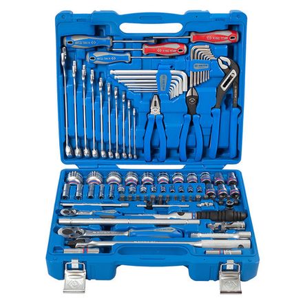 Цена на KING TONY (7587MR01) Набор инструментов универсальный, 87 предметов