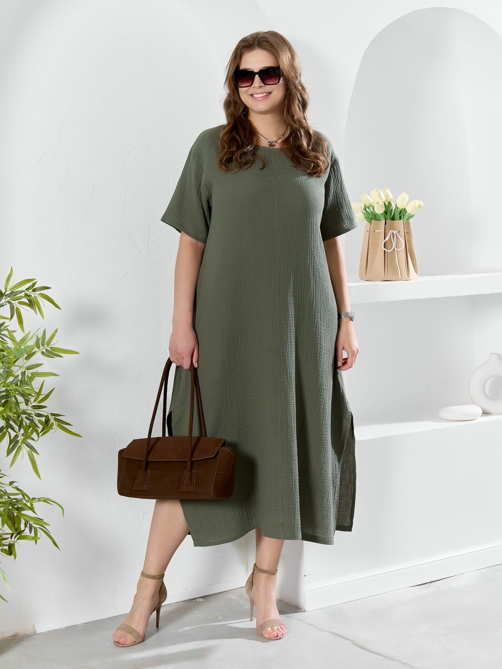 Платье Вуаль-1 Виотекс ХАКИ