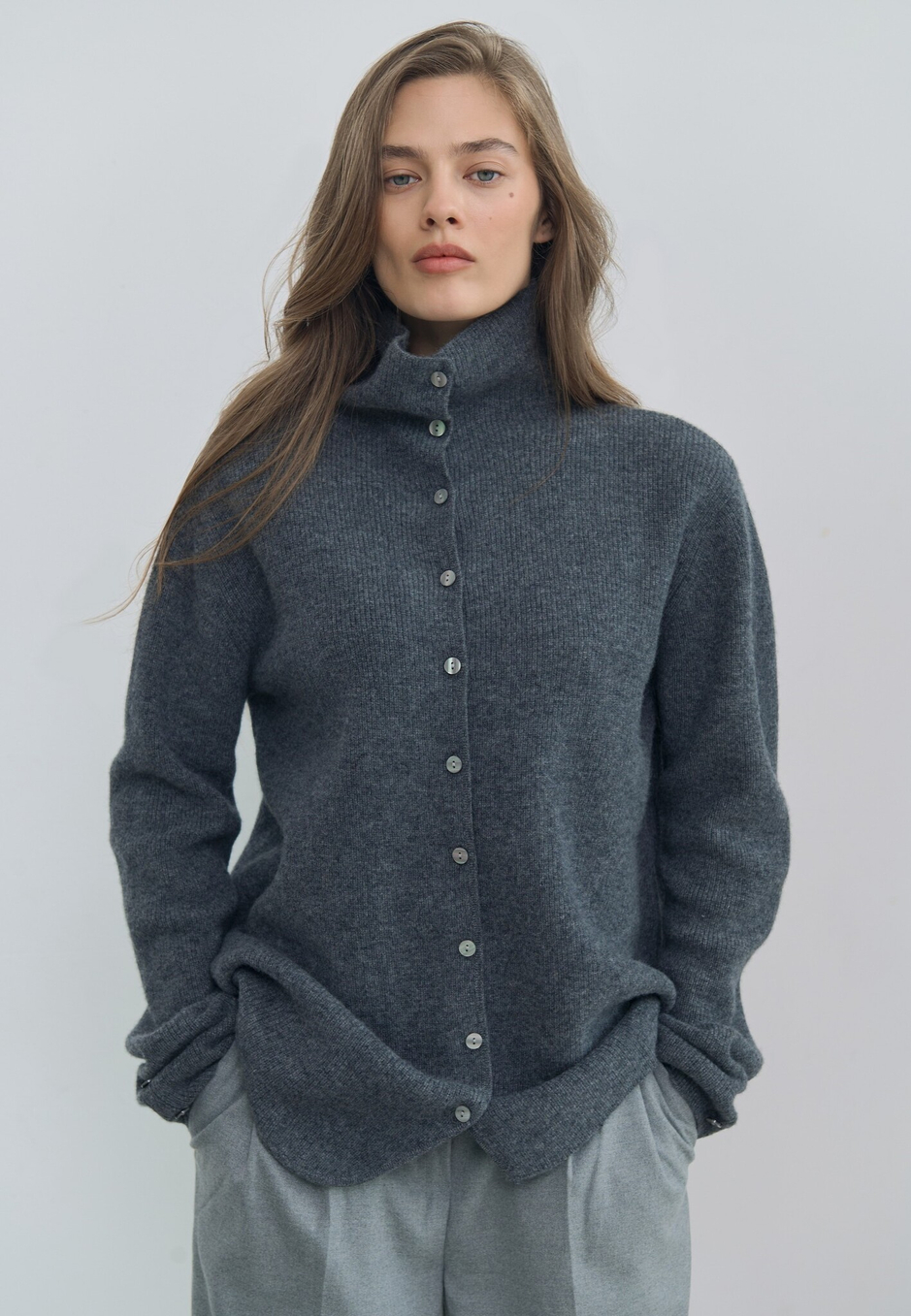 Кашемировый кардиган “Wave”