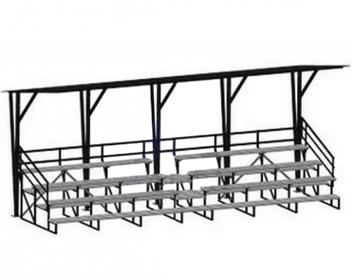 Трибуна стационарная 3-х рядная с навесом