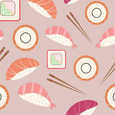 Sushi pattern