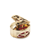 Ароматизатор для автомобиля на торпеду "Ягуар" золотистый. Запах Красный дракон, 45 мл