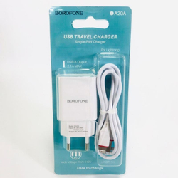 Сетевое зарядное устройство Borofone BA20A 5V/2,1A