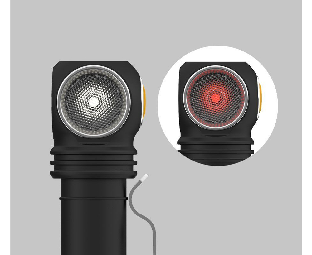 Налобный мультифонарь Armytek Wizard C2 WR Magnet USB белый + красный, белый