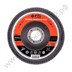 Круг лепестковый с керамическим абразивом для шлифования по нержавеющей стали FTL Everest 29 125 х 22,2 мм P120