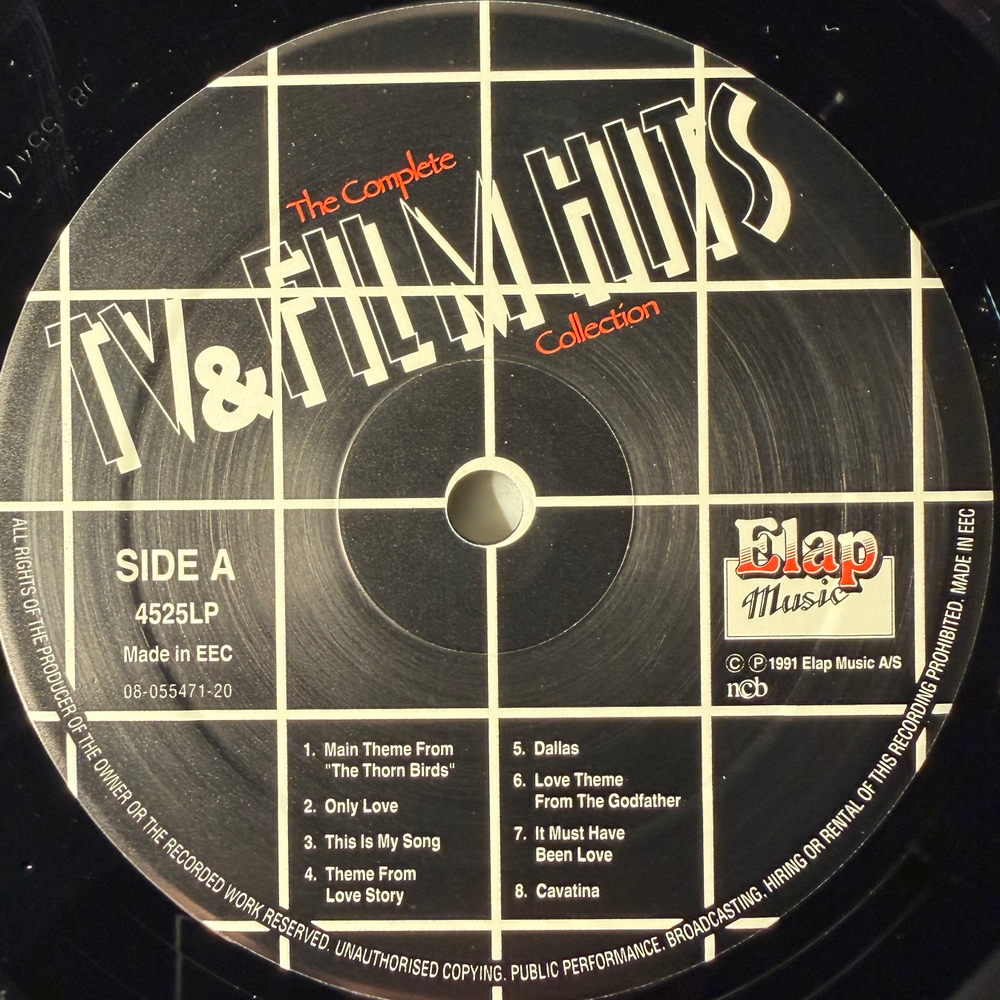 Сборник The Complete TV & Film Hits Collection 2LP (Европа 1991г.)