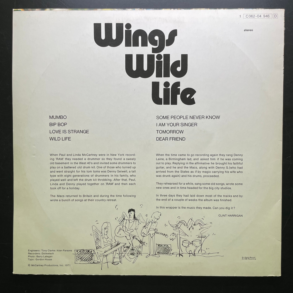 Wings - Wild Life (Англия)