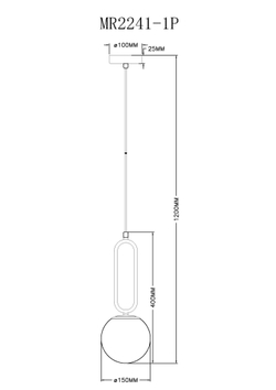 Подвесной светильник MyFar Pierre MR2241-1P