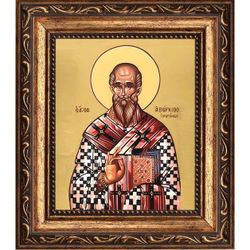 Аверкий Иерапольский, равноапостольный епископ. Икона на холсте.